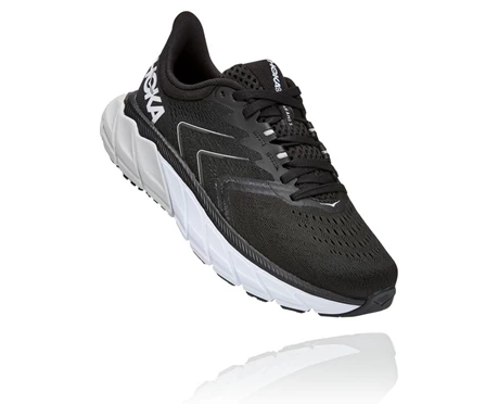 HOKA Arahi 5 Vandresko Dame Sort / Hvide | FZRIM-7182