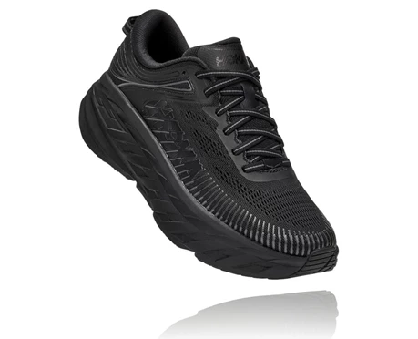 HOKA Bondi 7 Træningssko Dame Sort | SHKPL-6173