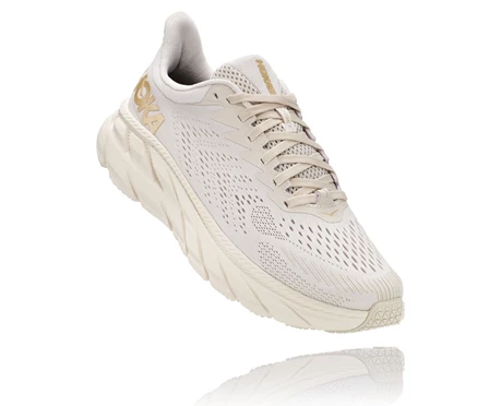 HOKA Clifton 7 Løbesko Til Landevej Dame Brune | QCBWR-2063