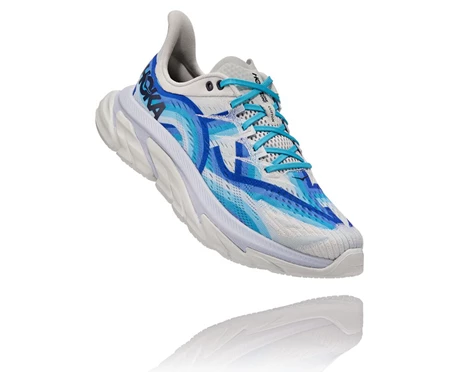 HOKA Clifton Edge Geometric Løbesko Til Landevej Dame Blå / Blå Blomster | WPFKB-0571