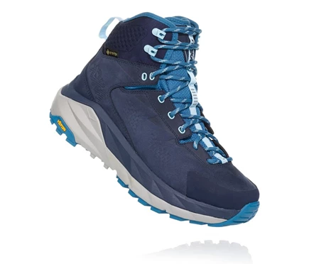 HOKA Kaha Gore-tex Vandresko Dame Sort / Blå | UIXSK-7916