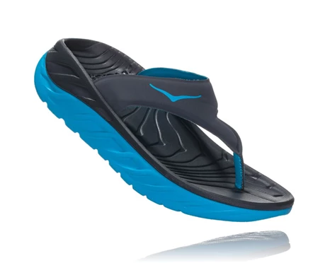 HOKA Ora Recovery Flip Flops Sandaler Dame Blå | XDUHF-5091