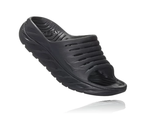 HOKA Ora Recovery Slides Sandaler Dame Sort | ASUFW-4071