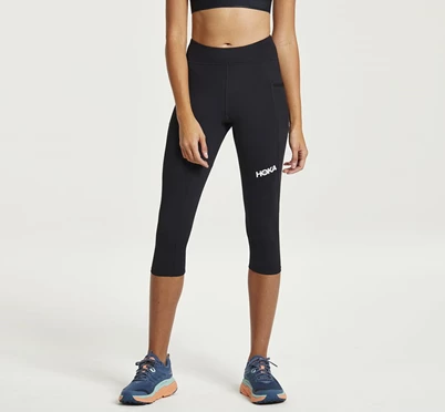 HOKA Performance Capri Tight Løbebukser Dame Sort | QCOHK-2063