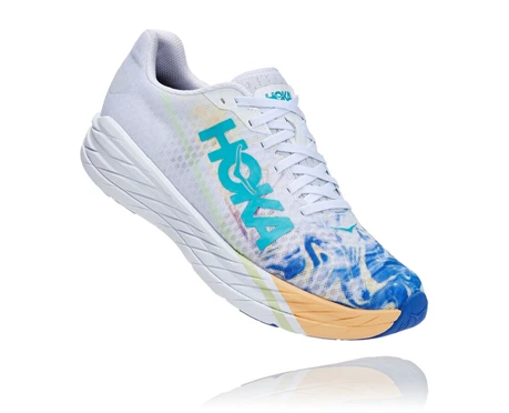 HOKA Rocket X Lifestyle Sko Dame Grå / Blå | SADOY-4280