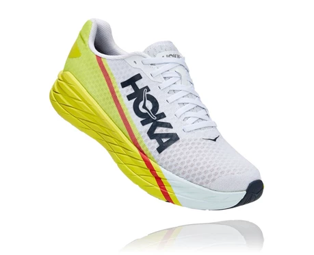 HOKA Rocket X Lifestyle Sko Dame Hvide | RAZDJ-7304